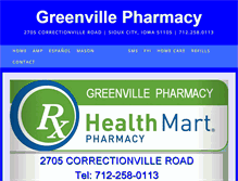 Tablet Screenshot of greenvillepharmacy.com